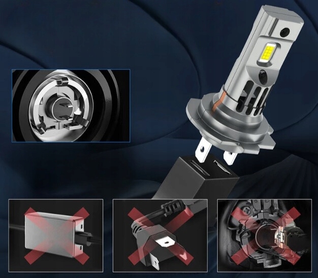 ŻARÓWKI SAMOCHODOWE MIJANIA DROGOWE H7 LED 80W 20000LM CANBUS 2 SZT OKAZJA