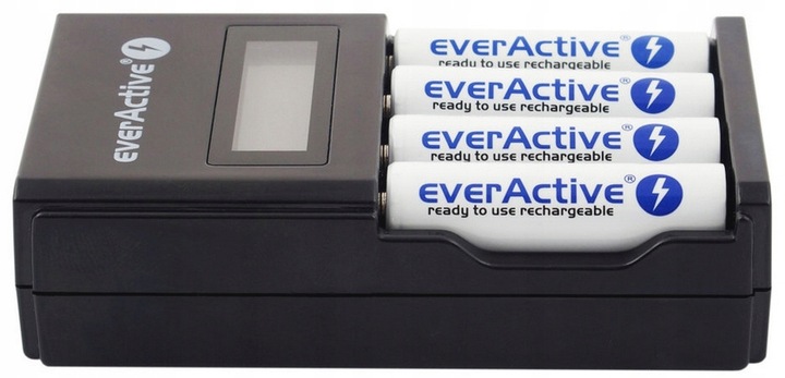 ŁADOWARKA AKUMULATORKÓW Ni-MH AA AAA LCD + 6x AKUMULATORKI 2600mAh AA R6