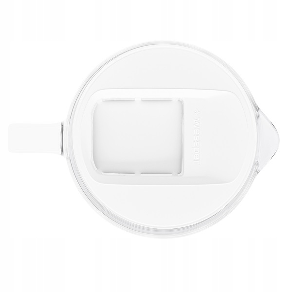 Dzbanek SZKLANY 3l WESSPER D2 BOROSILICATE Aquaclassic Biały + wkład