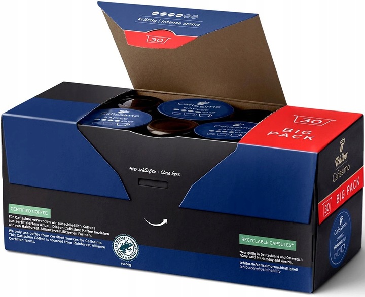 TCHIBO CAFISSIMO COFFEE INTENSE AROMA 30 KAPSUŁEK -BIG PACK
