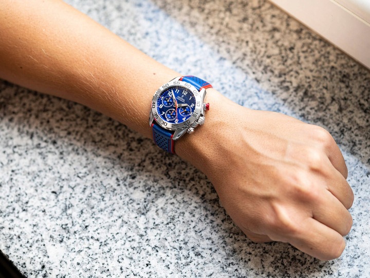 Festina skórzany zegarek dziecięcy na rękę niebieski Junior UF20458/2