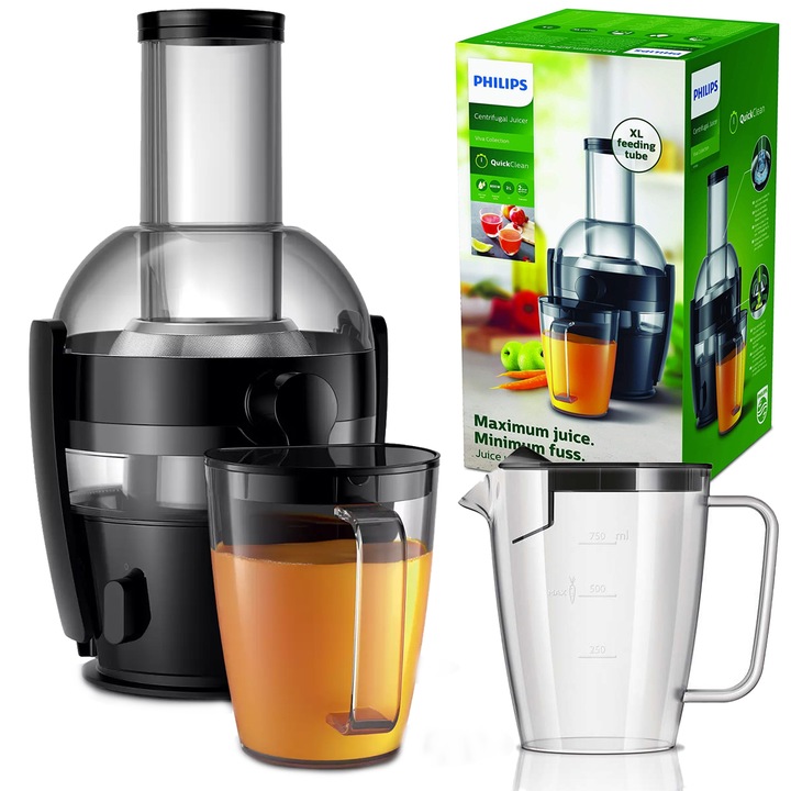 Sokowirówka Philips HR1856/70 czarny 800W Pojemnik 2l