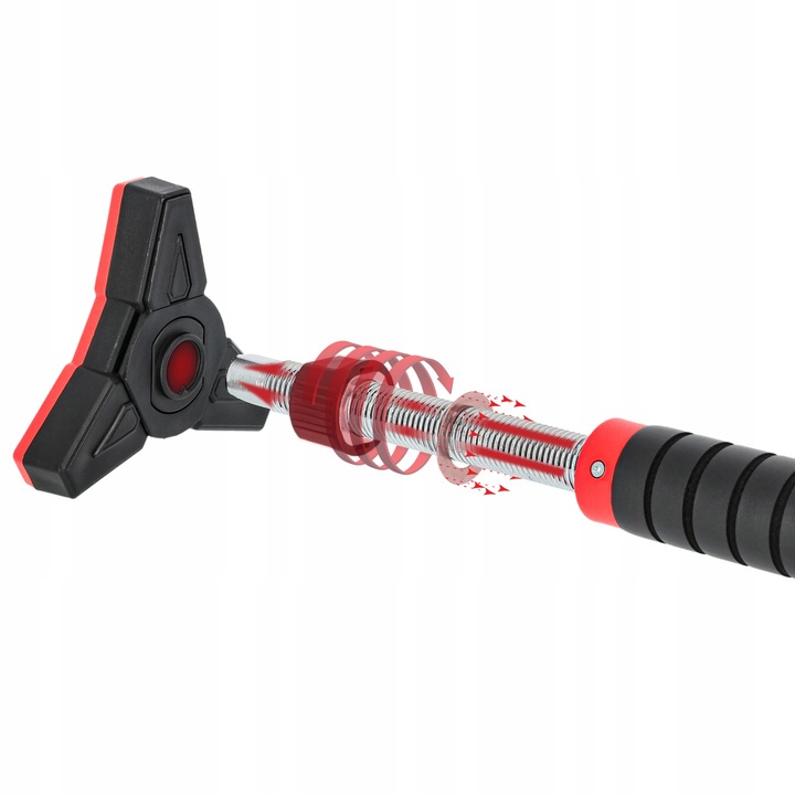 DRĄŻEK ROZPOROWY DO PODCIĄGANIA ĆWICZEŃ REGULOWANY STALOWY 98-130CM PREMIUM