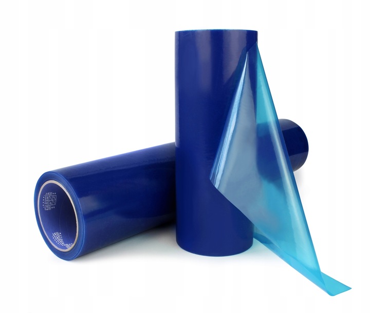 90dni UV kleju GRUBA Samoprzylepna Folia NIEBIESKA do OKIEN50cm 75m