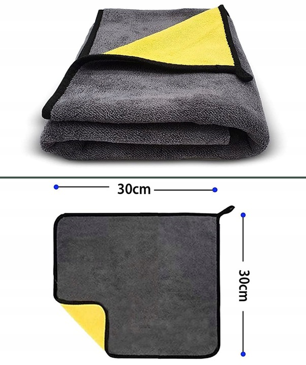 PUSZYSTY RĘCZNIK 30x30 DO OSUSZANIA MIKROFIBRA 80