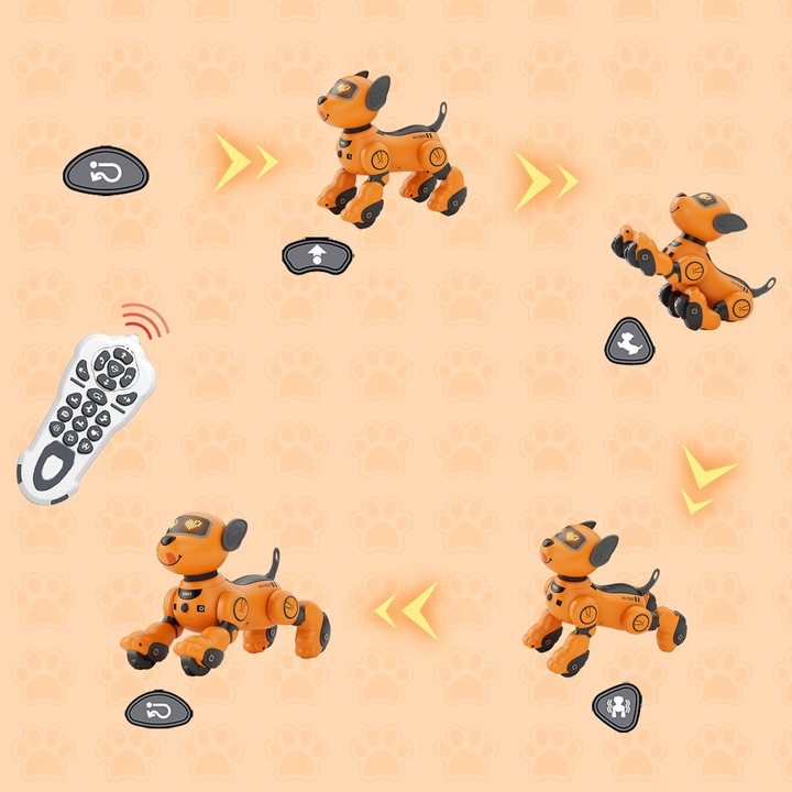 ROBOT INTERAKTYWNY PIES PIESEK ZDALNIE STEROWANY PROGRAMOWANY 20+ FUNKCJE
