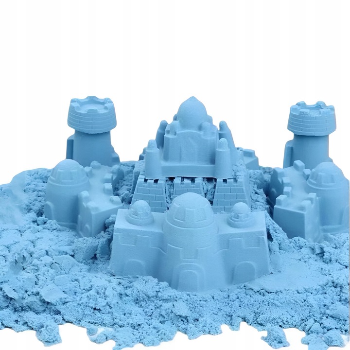 PIASEK KINETYCZNY 3kg + FOREMKI BASEN PIASKOWNICA MAGICZNY ZESTAW AKCESORIA