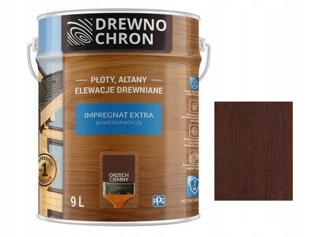 Drewnochron Impregnat Extra 9l ORZECH CIEMNY