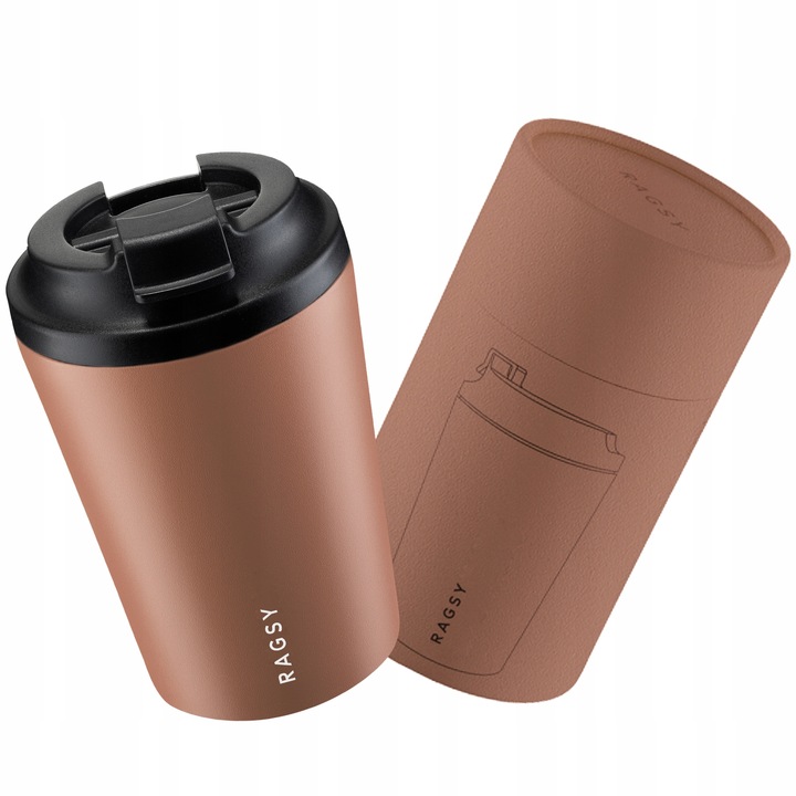 Kubek Termiczny ze stali nierdzewnej Simply Cup - Mocha Mousse 340 ml