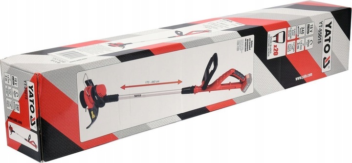 YATO PODKASZARKA AKUMULATOROWA 18V DO TRAWY TELESKOPOWA KORPUS BEZ BATERII