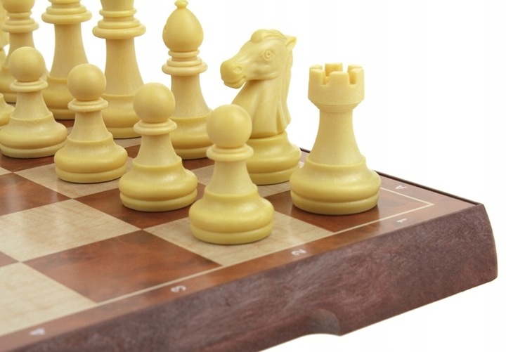 Szachy Warcaby Magnetyczne Klasyczne Duże na Magnes Gra 2w1 31x31 cm