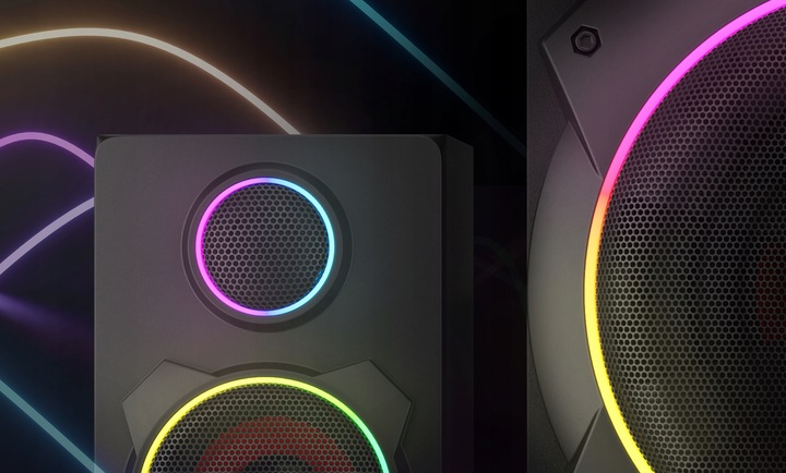 GŁOŚNIKI GRACZA HELIUM 800BT 2.1 ARGB + SŁUCHAWKI