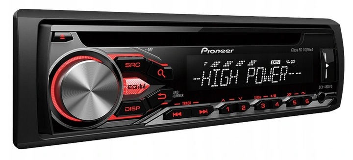 Pioneer DEH-4800FD Radio samochodowe MaX Power 4 x100W CD MP3 USB