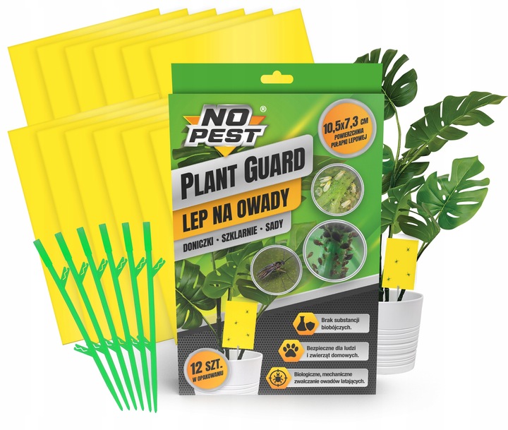 LEP DO DONICZEK SZKLARNI NA MSZYCE ZIEMIÓRKI MUSZKI MRÓWKI NO PEST (60 SZT)