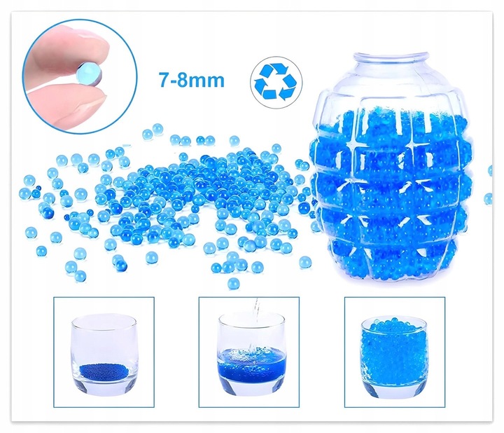 PISTOLET AUTOMATYCZNY NA KULKI ŻELOWE WODNE KARABIN DUŻY GUN IRON MAN