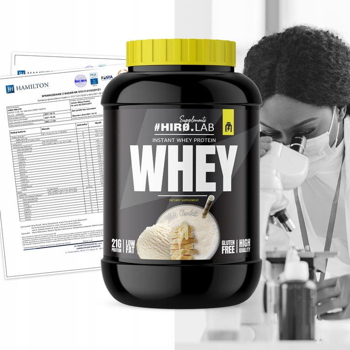 Białko koncentrat serwatkowe WPC 2000 g Instant Whey BIAŁA CZEKOLADA hiro