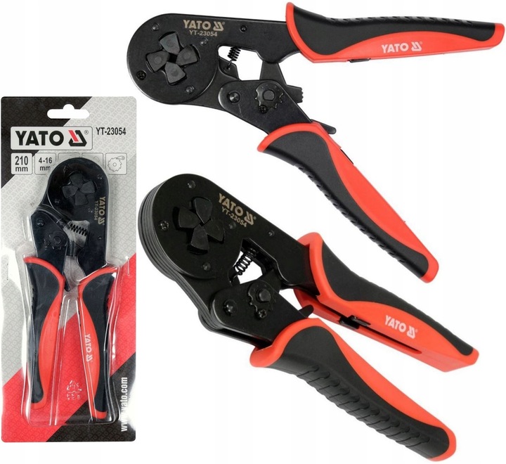 YATO ZACISKARKA SZCZYPCE 210mm SAMONASTAWNE DO KONEKTORÓW TULEJEK 4-16 mm2