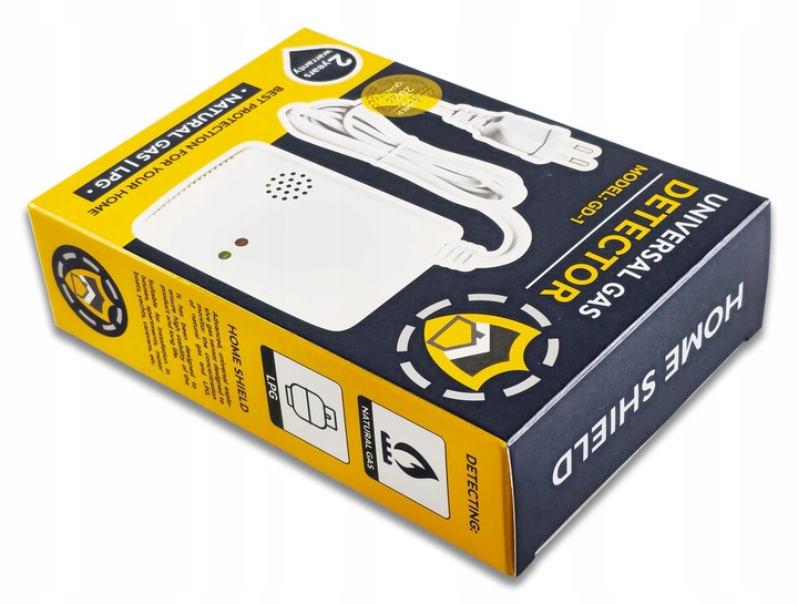 CZUJNIK GAZU ZIEMNEGO I LPG DETEKTOR 230V ALARM SENSOR GAS