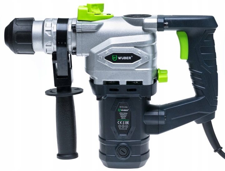 MŁOTOWIERTARKA MŁOT UDAROWY SDS+ WUBER 2100W WALIZKA ZESTAW