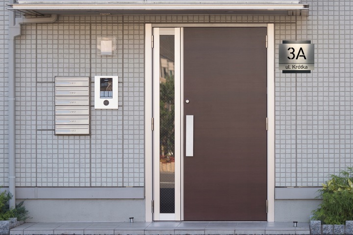 Tabliczka adresowa NUMER | ADRES NA DOM| 25x25cm | CNC | Wycinany | UV