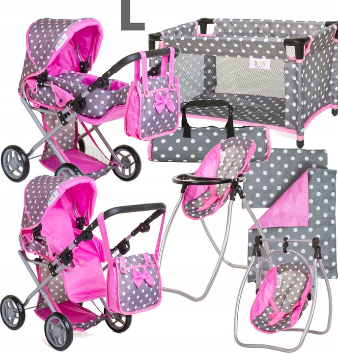 ZESTAW WÓZEK SPACERÓWKA GONDOLA KRZESEŁKO ŁÓŻECZKO