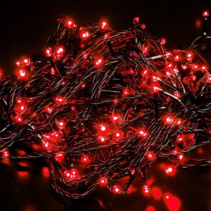 LAMPKI CHOINKOWE 300 LED ŁĄCZENIE 22M CZERWONY