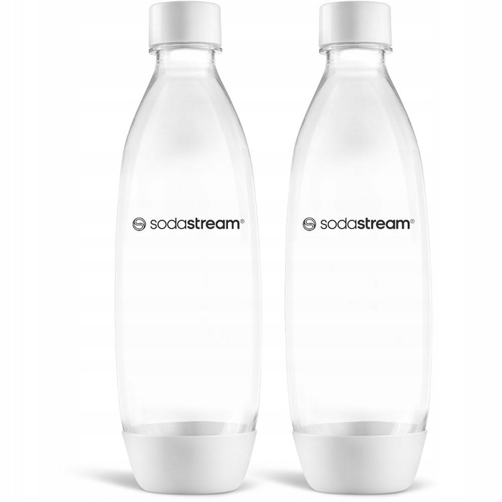 Butelki SodaStream FUSE 2x1L białe - do zmywarki