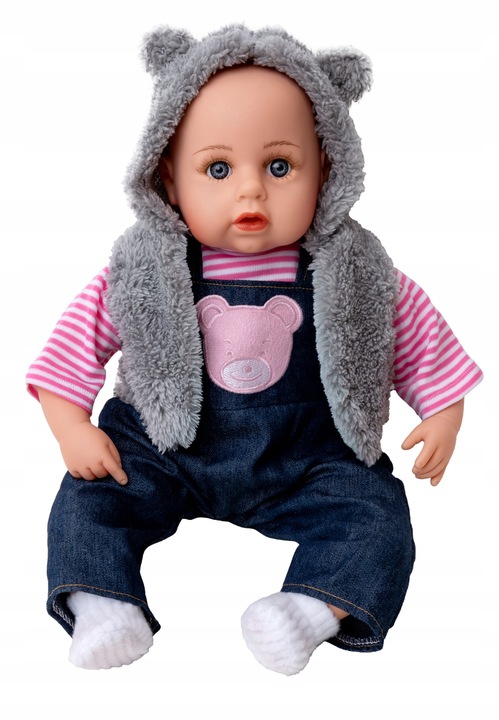 Wózek z lalką Doris SPACRÓWKA DLA LALEK + Duża INTERAKTYWNA LALKA BOBAS