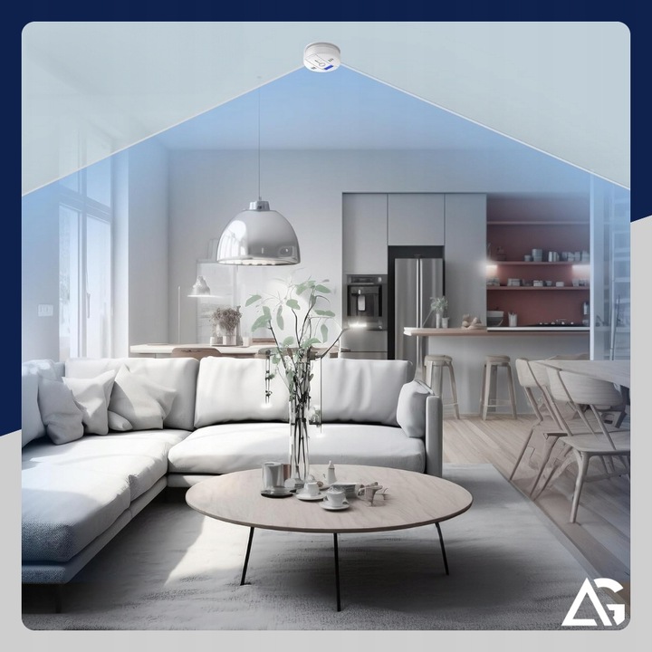 CZUJNIK CZADU GAZU WYKRYWACZ DETEKTOR TLENKU WĘGLA BEZPRZEWODOWY LCD ALARM