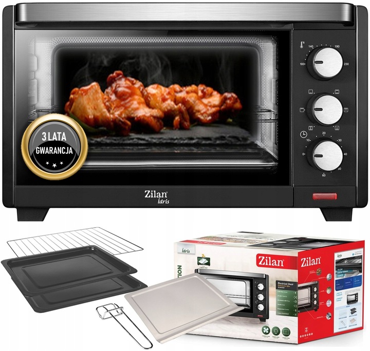 PIEKARNIK ELEKTRYCZNY 19L TERMOOBIEG+GRILL