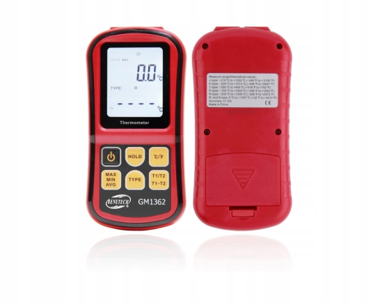 CYFROWY TERMOMETR 2x TERMOPARA TYPU K do 1372 st. KOMPATYBILNA J,K,T,E,N,R
