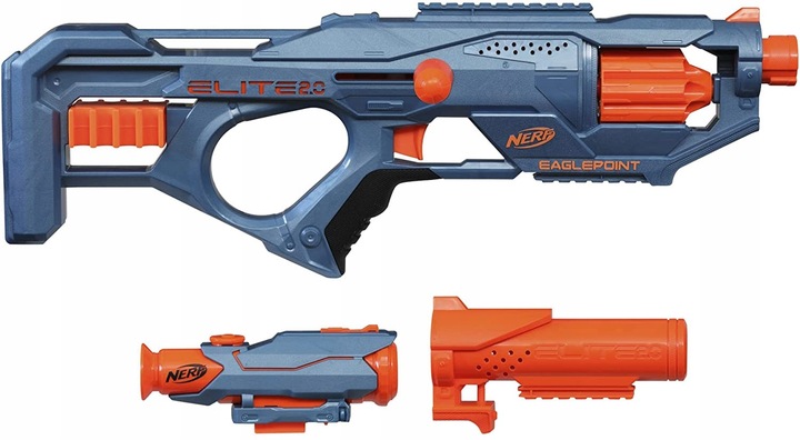 SNAJPERKA NERF ELITE EAGLEPOINT + KARABIN SHOTGUN I PISTOLET + 50 STRZAŁEK