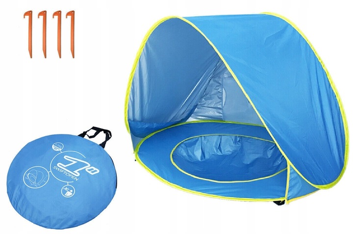 Namiot Plażowy Basen Parawan z Brodzikiem 120cm - Idealny dla dzieci