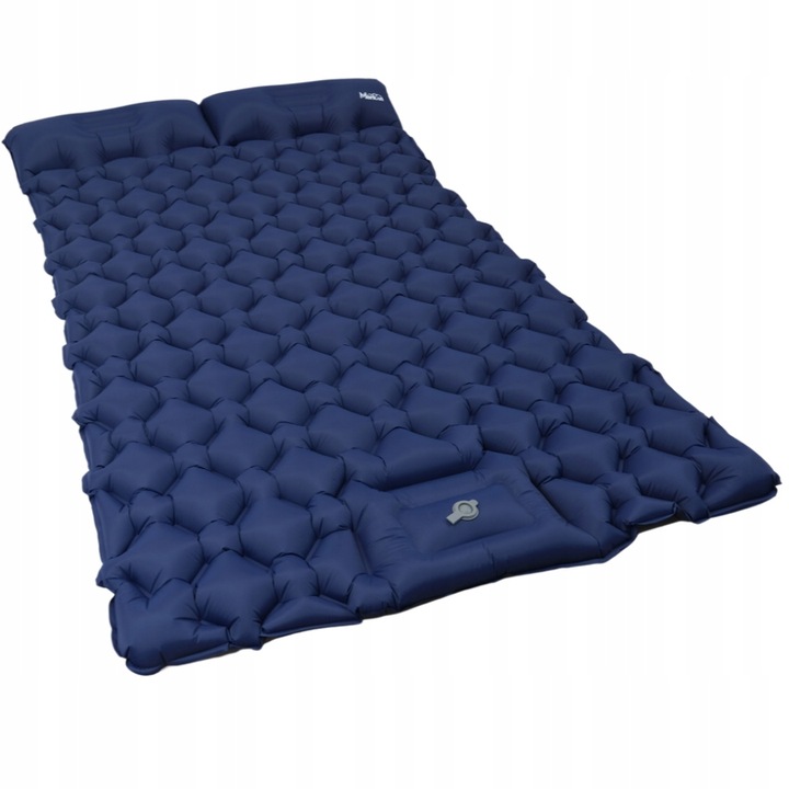 Materac Dmuchany Łóżko Dwuosobowe Z Pompką Do Spania Turystyczne Mata Lekka