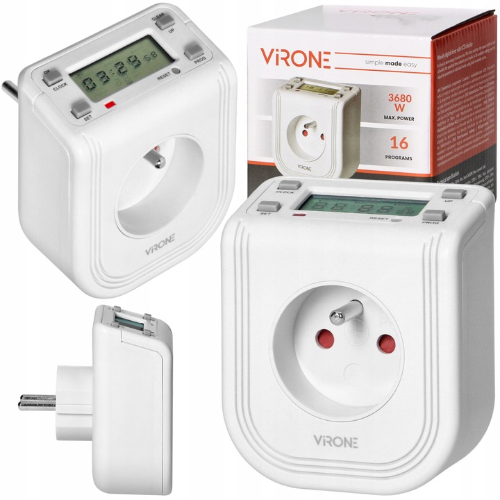 Programator Czasowy Włącznik Wyłącznik Timer LCD