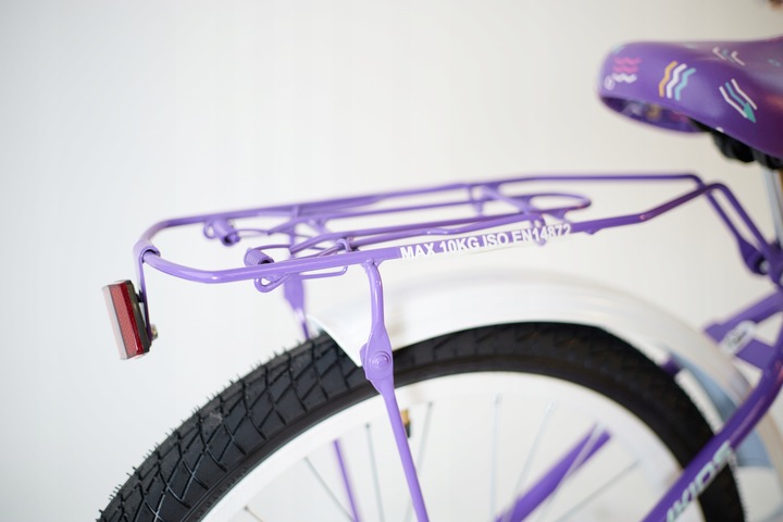 Rower dziecięcy 20 cali dla dziewczynki koszyk bagażnik frędzle 5-9 lat fio