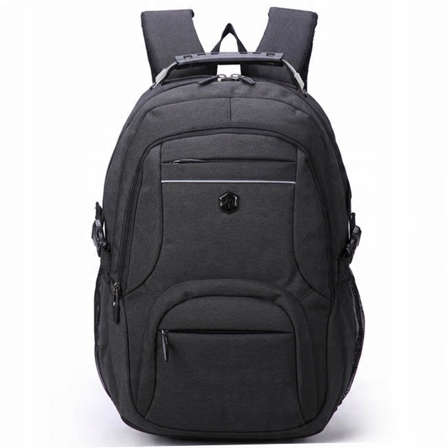 Plecak miejski turystyczny czarny usztywniany tył Aoking 32L z linką