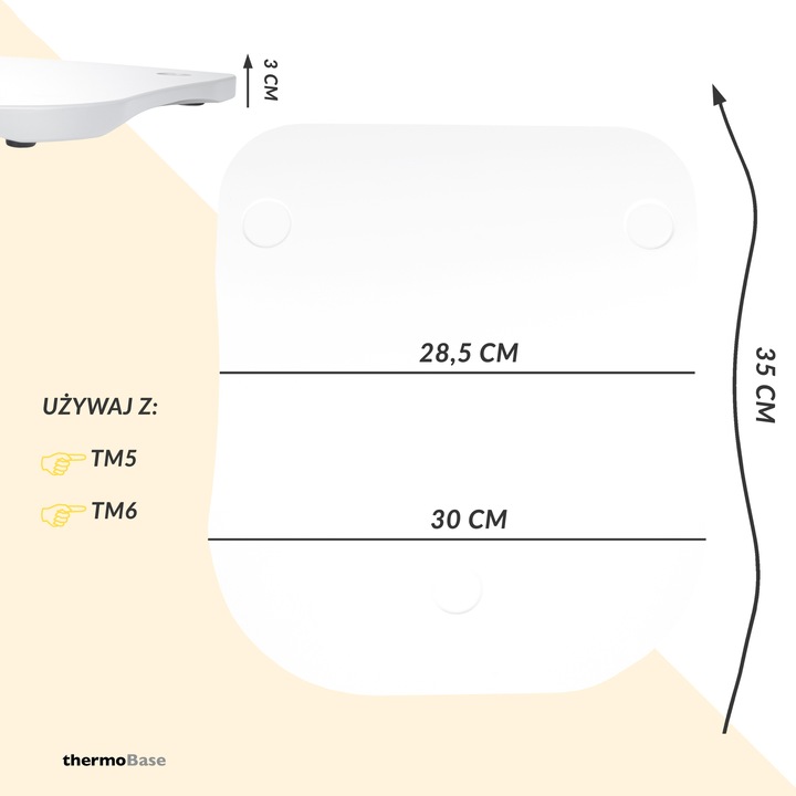 podstawka deska przesuwna pod Thermomix Termomiks TM5 TM6 thermoBase