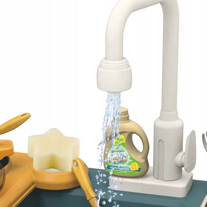 ZLEWOZMYWAK DLA DZIECI ELEKTRYCZNY AKCESORIA OBIEG WODY 31 ELEMENTÓW MATADI