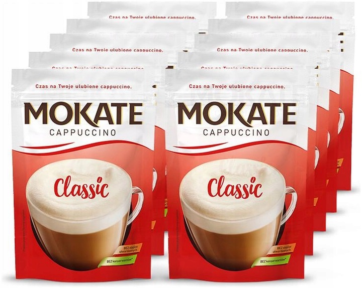 Napój Kawowy Klasyczna Kawa Cappuccino Instant Puszysta Pianka 110g Mokate