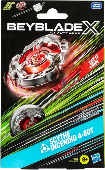 Beyblade X - Zestaw startowy Scythe Incendio 4-60T czerwony - G0175 F9583