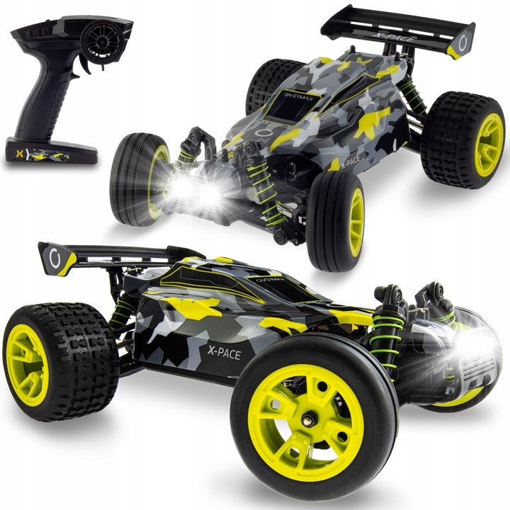 Auto Zdalnie Sterowane RC 1:18 DUŻE TERENOWE 4x4 30 min 850mAh x2 PROMOCJA