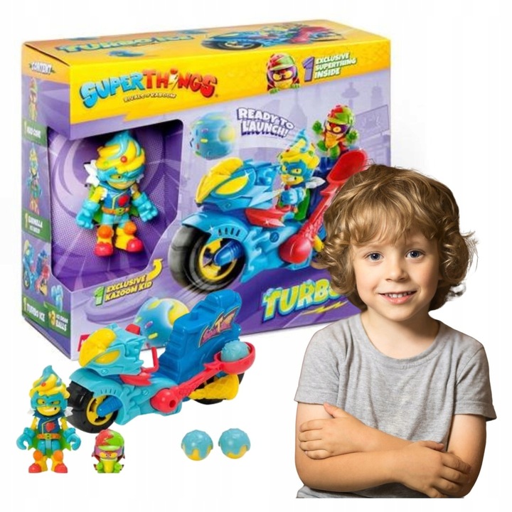 Super Zings Superthings Turbo Ice Pojazd Figurki Kazoom Kid Mad Cone