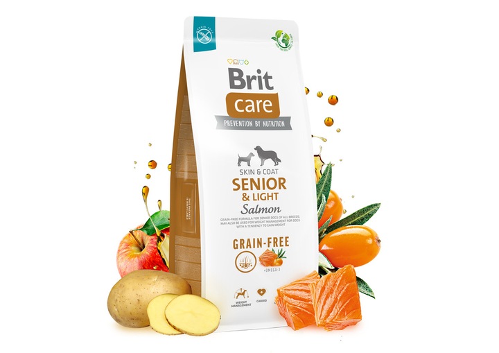 BRIT CARE Senior & Light Salmon 12kg
