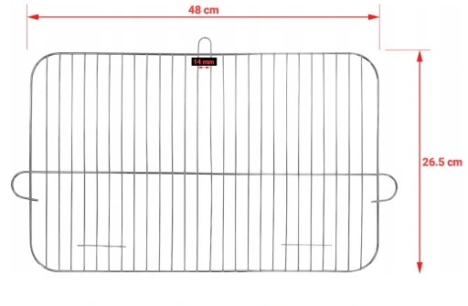 Grill węglowy Lund 48 x 26,5 cm
