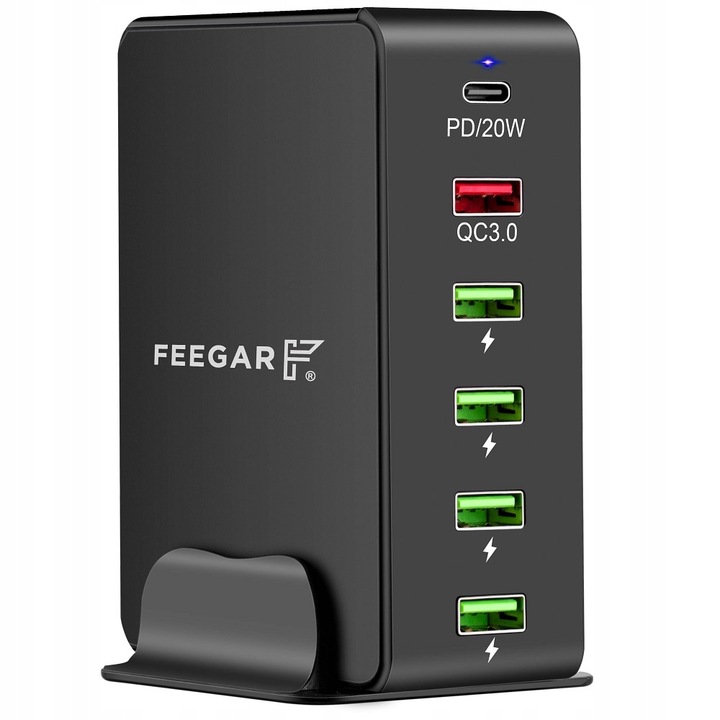Ładowarka sieciowa Feegar Tower 86W 6x USB Typ C