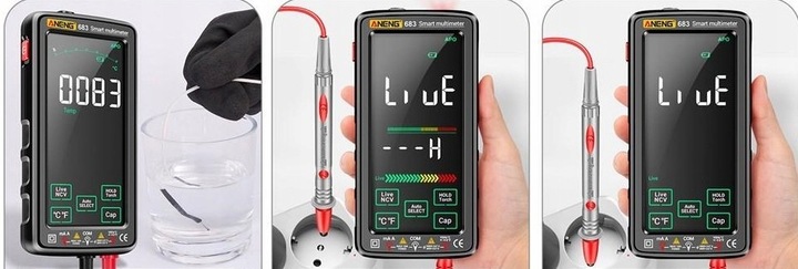 Multimetr cyfrowy ANENG 683 AC/DC 6000 zliczeń