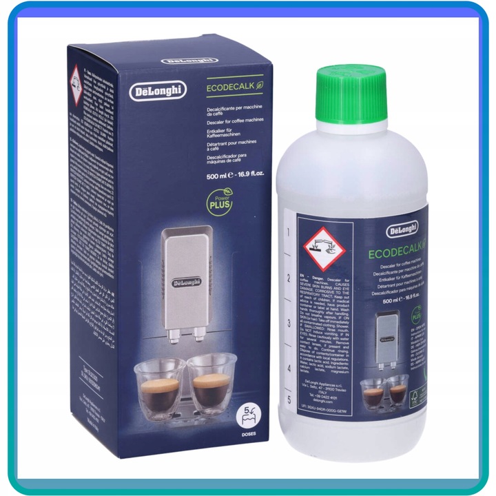 ODKAMIENIACZ do ekspresu DeLonghi EcoDecalk DLSC500 500ml ORYGINALNY