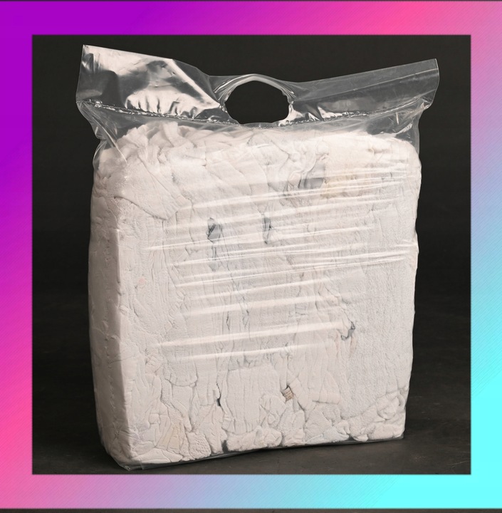 CZYŚCIWO BAWEŁNIANE PRZEMYSŁOWE BIAŁE RĘCZNIK CIĘTE SZMATKI 4 KG