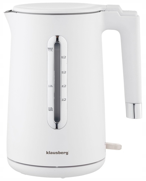 Czajnik elektryczny Klausberg KB-7890 1.7L stal 304 biały filtr 2200W